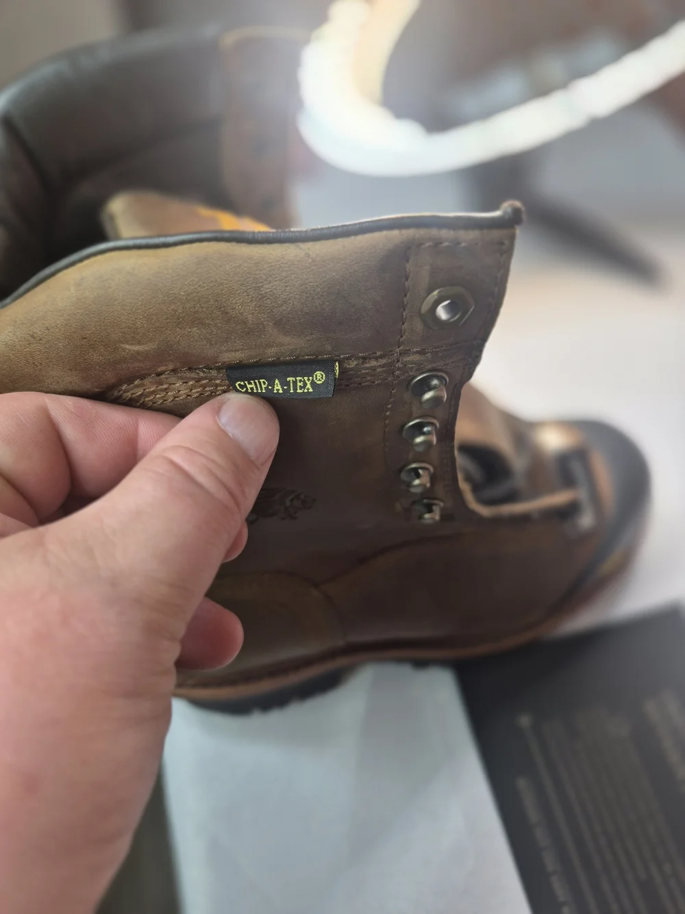 Authentic Chippewa Made in USA Waterproof Heavy-Duty Work Boots Size 9